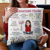 My Christian Affirmation - Personalized Pillow (Insert Included)