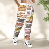 My Christian Bible Verse Affirmations - Gifts For Daughter, Women - Personalized Sweatpants