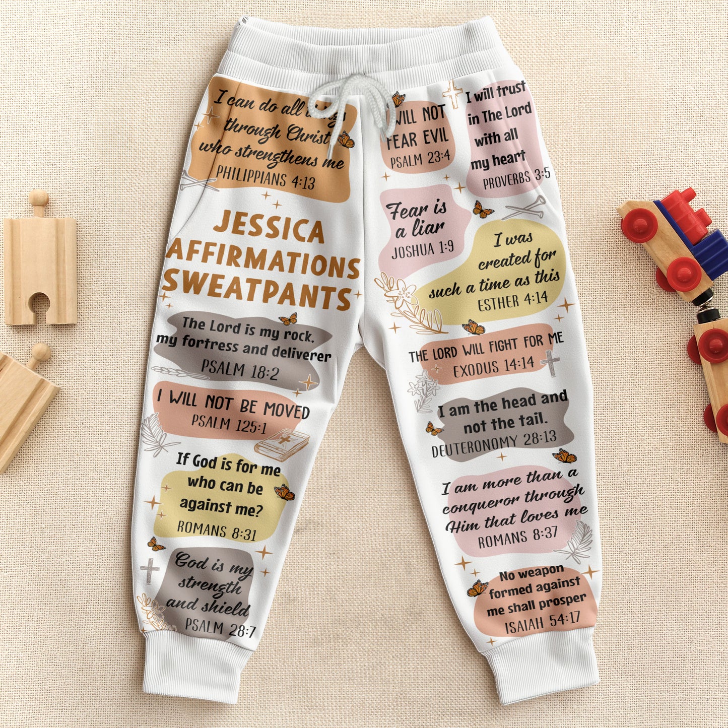 My Christian Bible Verse Affirmations - Gifts For Daughter, Women - Personalized Sweatpants