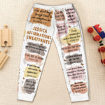 My Christian Bible Verse Affirmations - Gifts For Daughter, Women - Personalized Sweatpants