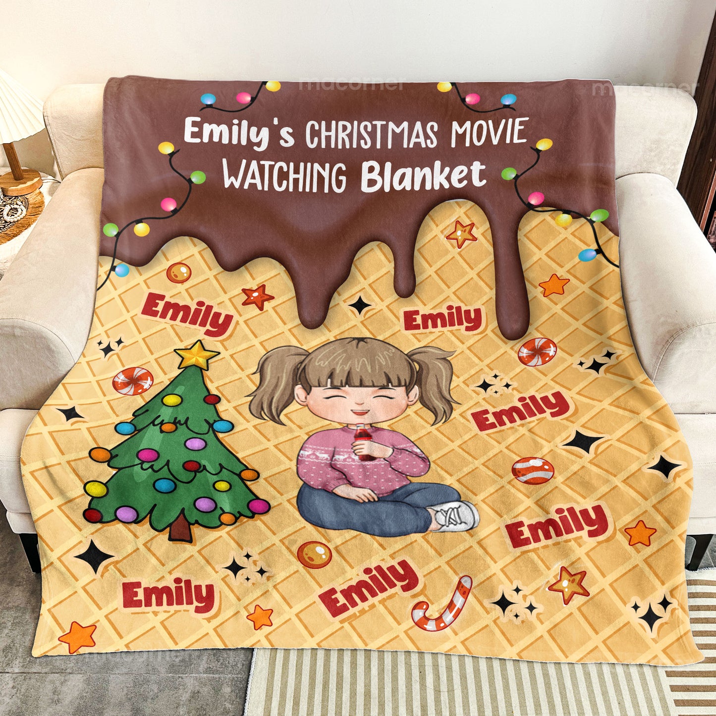 My Christmas Movie Watching Blanket - Gifts For Kids - Personalized Blanket