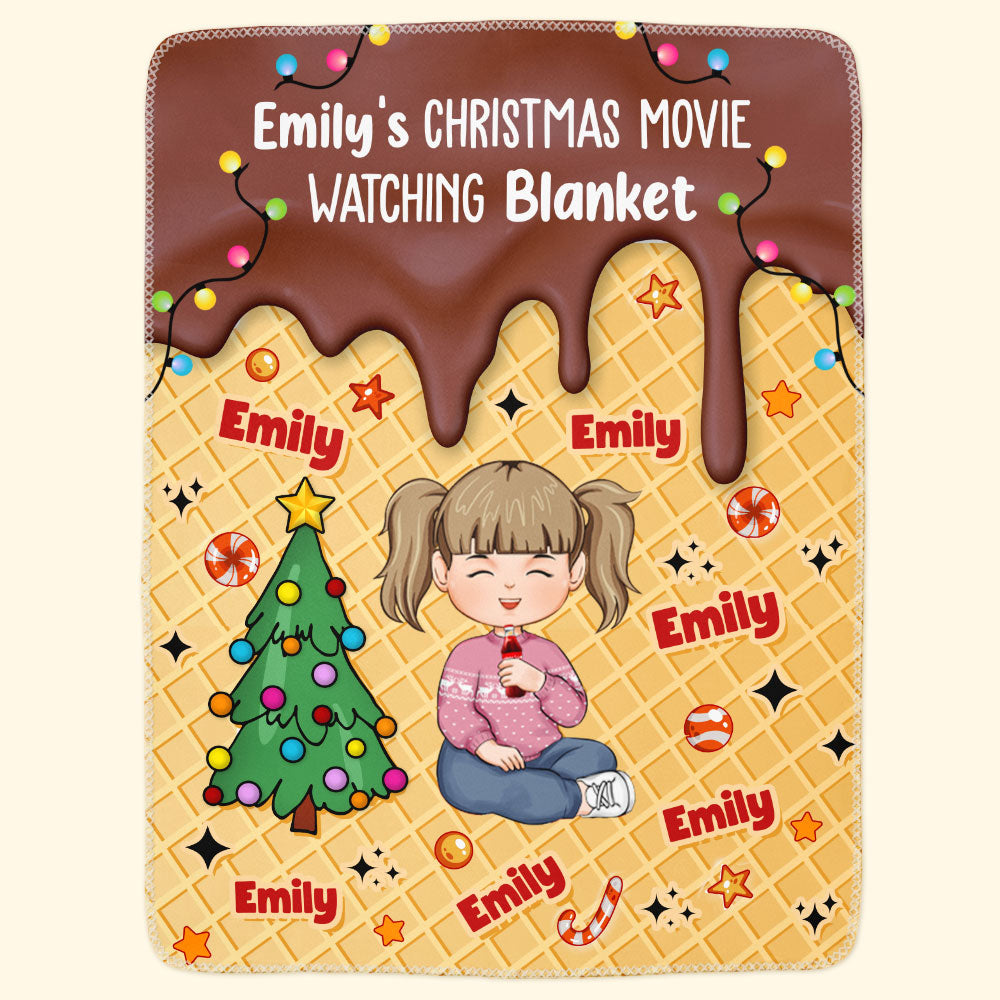 My Christmas Movie Watching Blanket - Gifts For Kids - Personalized Blanket