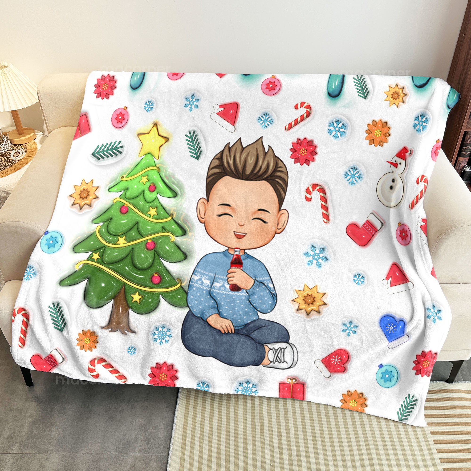 My Christmas Movie Watching Blanket - Gifts For Kids, Family, Friends - Personalized Blanket