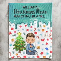 My Christmas Movie Watching Blanket - Gifts For Kids, Family, Friends - Personalized Blanket