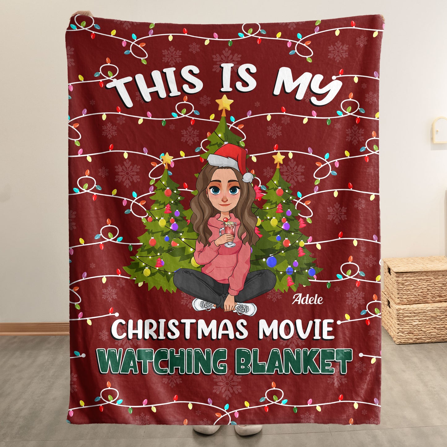 My Christmas Movie Watching Blanket - Personalized Blanket