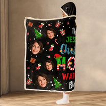 My Christmas Movie Watching Blanket - Personalized Photo Wearable Blanket Hoodie