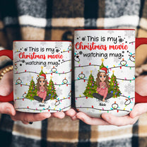 My Christmas Movie Watching Mug - Personalized Accent Mug