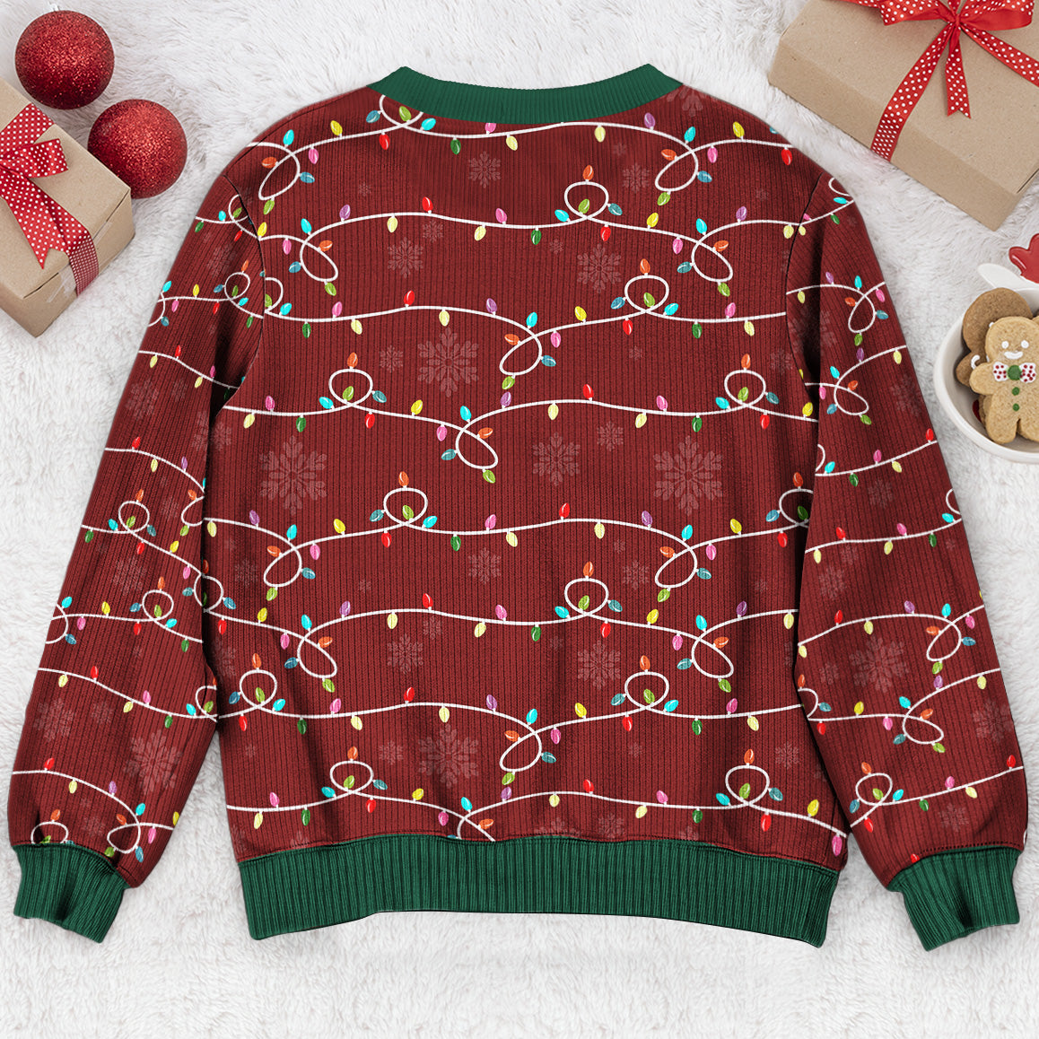 My Christmas Movie Watching Sweater - Personalized Ugly Sweater