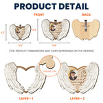 My Dad/ Mom/ Grandpa Is My Guardian Angel - Personalized Wooden Photo Car Visor Clip
