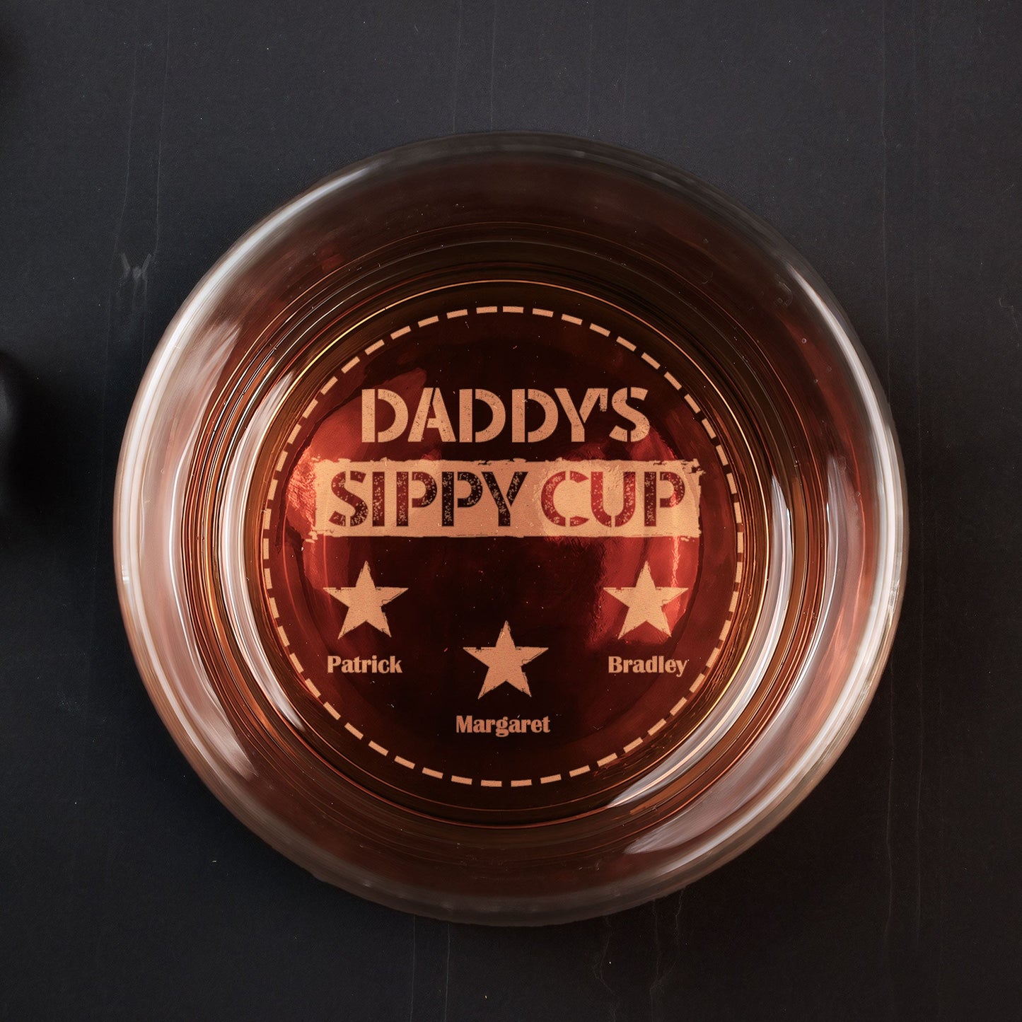 My Daddy's Sippy Cup - Personalized Engraved Whiskey Glass