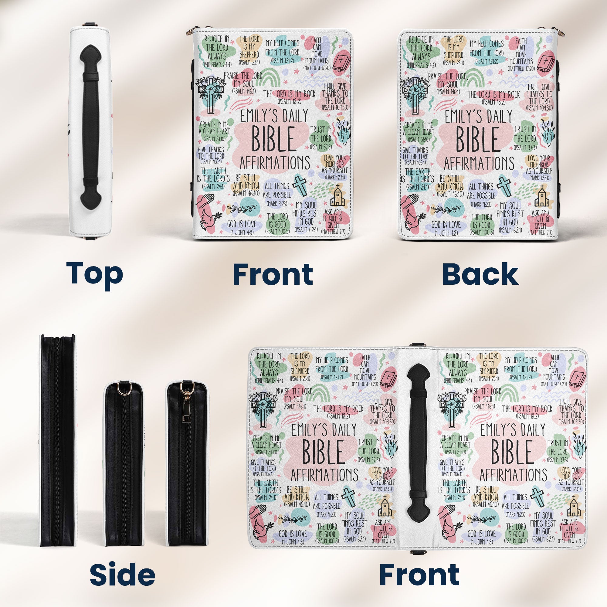 My Daily Bible Affirmations - Personalized Bible Cover