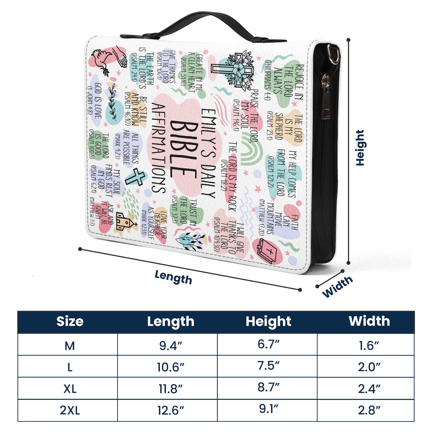 My Daily Bible Affirmations - Personalized Bible Cover