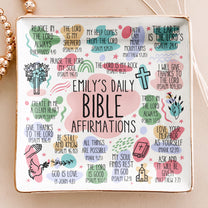My Daily Bible Affirmations - Personalized Jewelry Dish