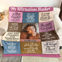 Custom My Affirmations Blanket - Personalized Photo Blanket
