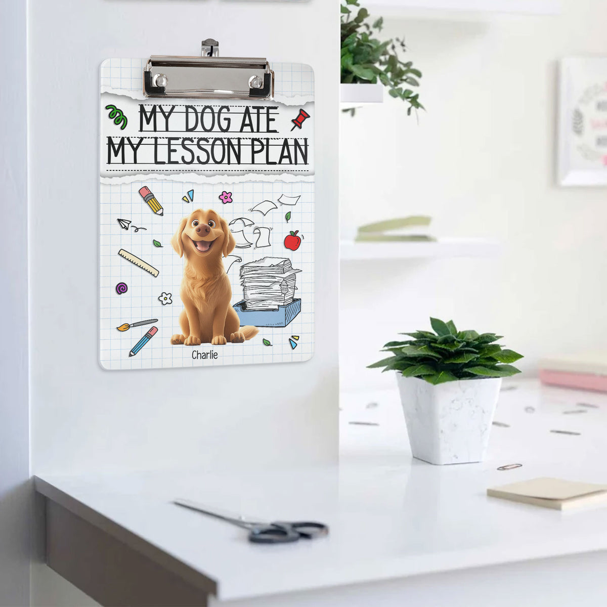 My Dog Ate My Lesson Plan Teacher Back To School - Personalized Acryli ...