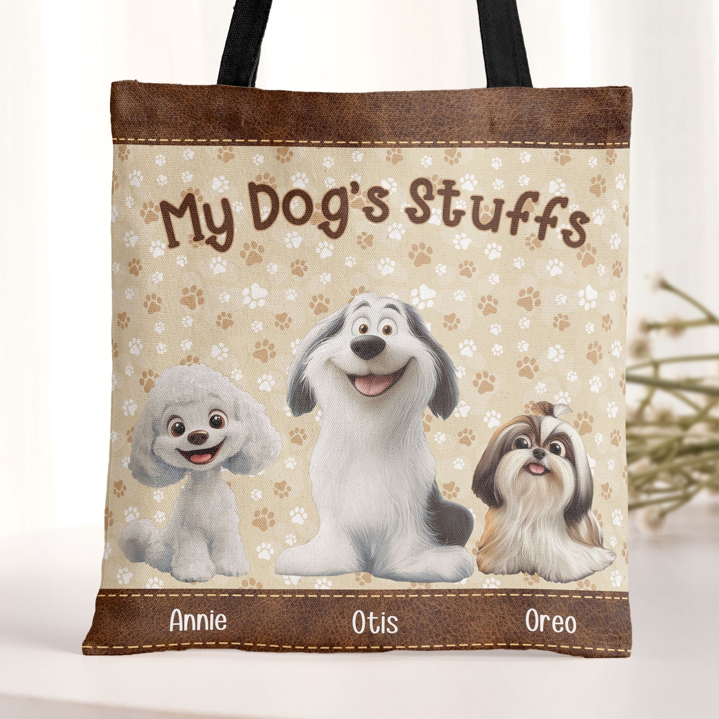 My Dog's Stuffs - Personalized Tote Bag