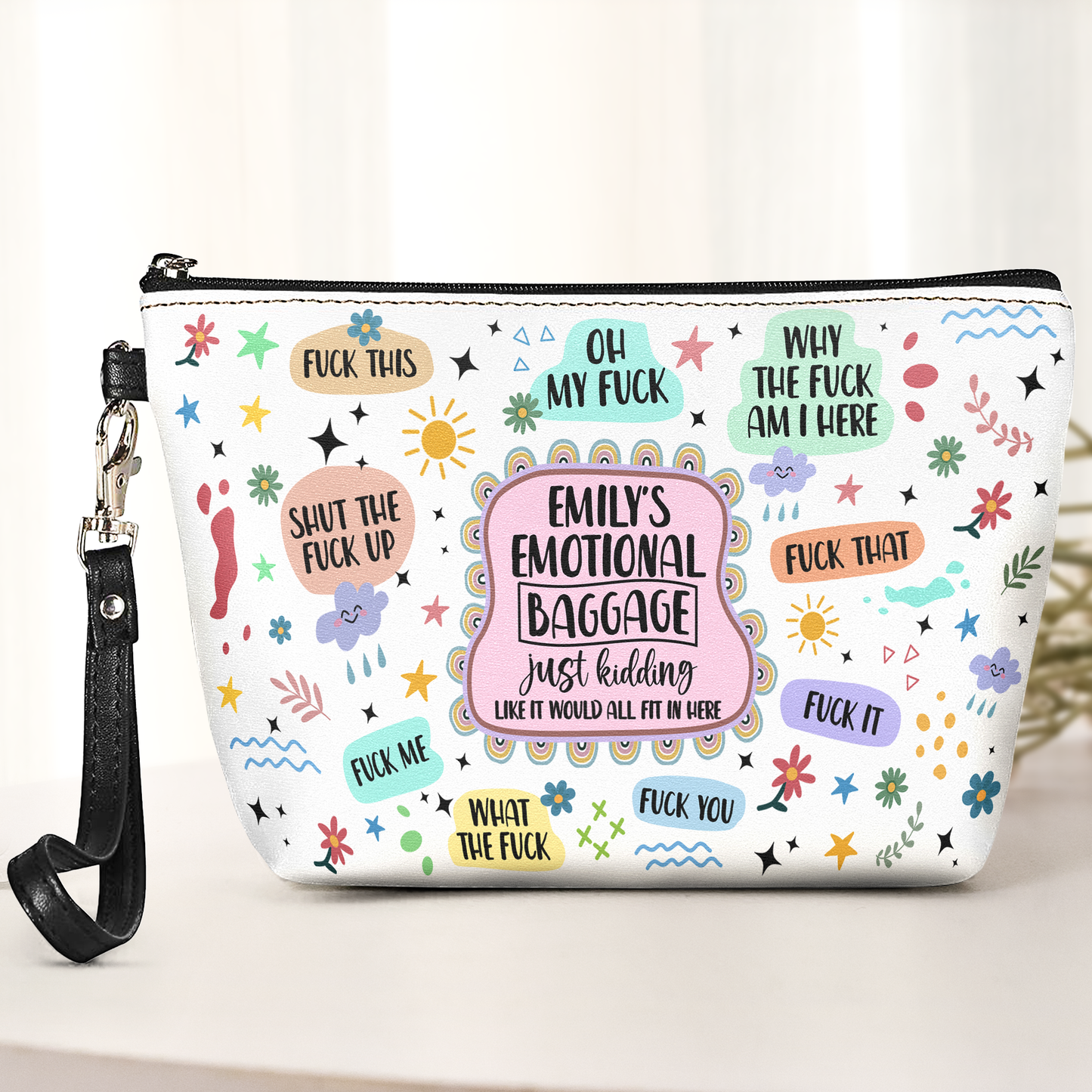 My Emotional Baggage - Self Gifts, For Daughter, Friend - Personalized Cosmetic Bag