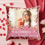 My Favorite Child - Custom Photo Sequin Pillow