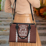 My Favorite Football Player Calls Me Grandma - Personalized Leather Bag