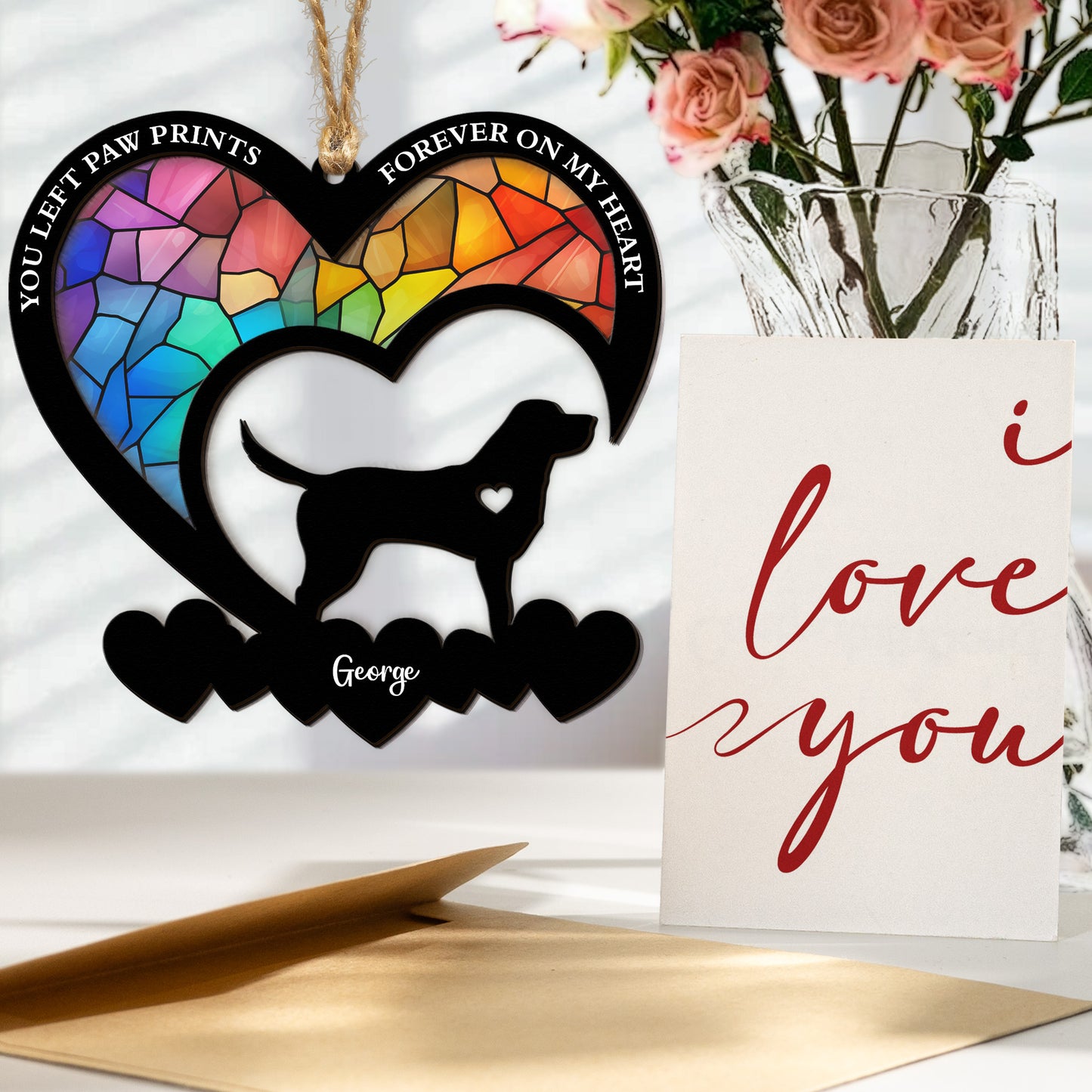 My Favorite Hello And My Hardest Goodbye - Personalized Suncatcher With Card