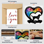 My Favorite Hello And My Hardest Goodbye - Personalized Suncatcher With Card