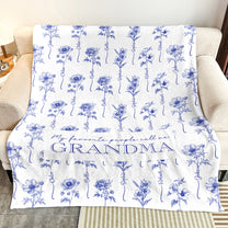 My Favorite People Call Me Grandma - Personalized Blanket