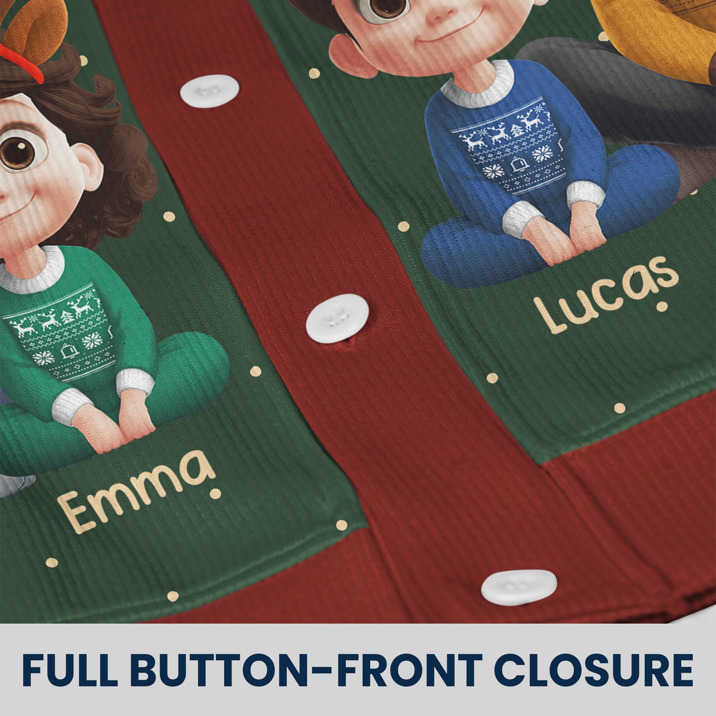 My Favorite People Call Me Grandma - Personalized Crewneck Cardigan