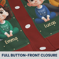 My Favorite People Call Me Grandma - Personalized Crewneck Cardigan