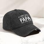 My Favorite People Call Me Papa Kid, Grandkid Name - Personalized Distressed Denim Cap