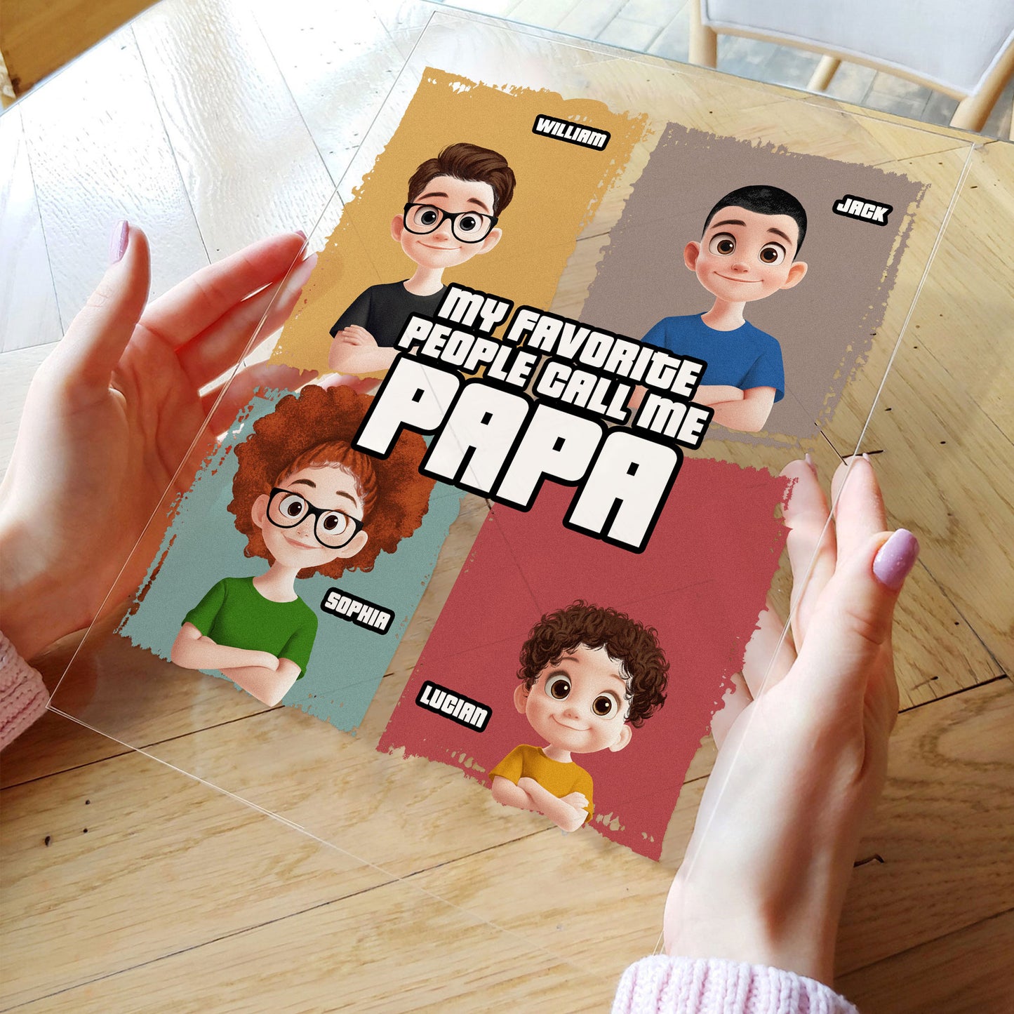 My Favorite People Call Me Papa - Personalized Acrylic Plaque