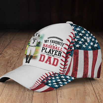 My Favorite Player Calls Me Dad - Personalized Classic Cap