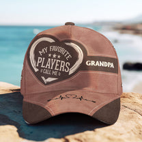 My Favorite Players Call Me Grandma - Personalized Classic Cap