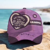 My Favorite Players Call Me Grandma - Personalized Classic Cap