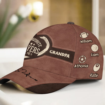 My Favorite Players Call Me Grandma - Personalized Classic Cap