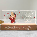 My Favorite Thing To Do Is You - Personalized LED Night Light