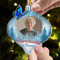 My First Christmas In Heaven - Personalized Acrylic Photo Ornament