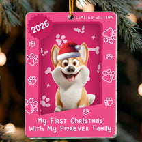 My First Christmas With My Forever Family - Personalized Acrylic Ornament