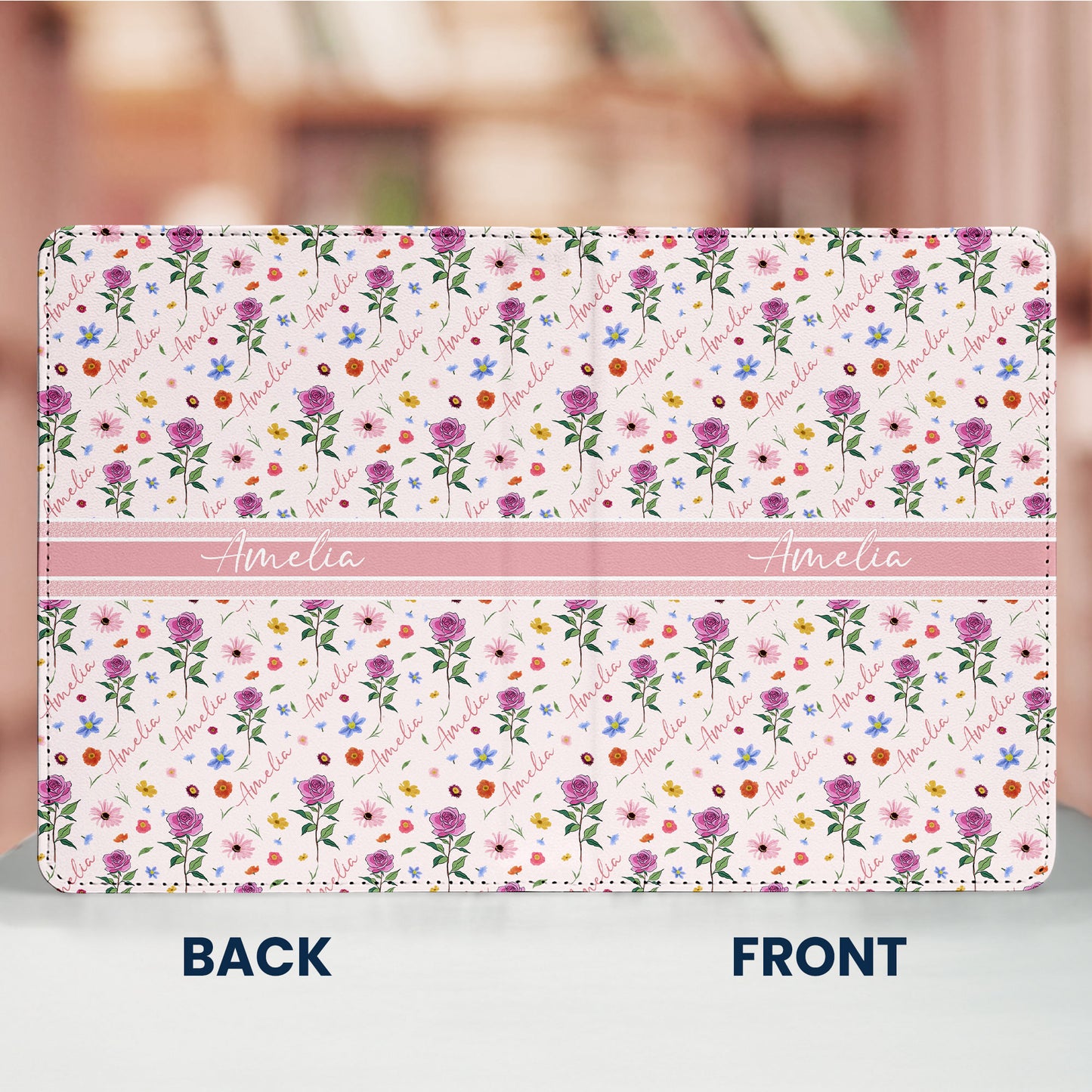 My Flower Birthday Custom Name - Personalized Kindle Paperwhite Case With Stand