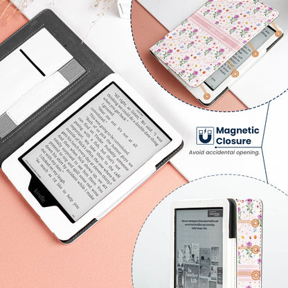 My Flower Birthday Custom Name - Personalized Kindle Paperwhite Case With Stand