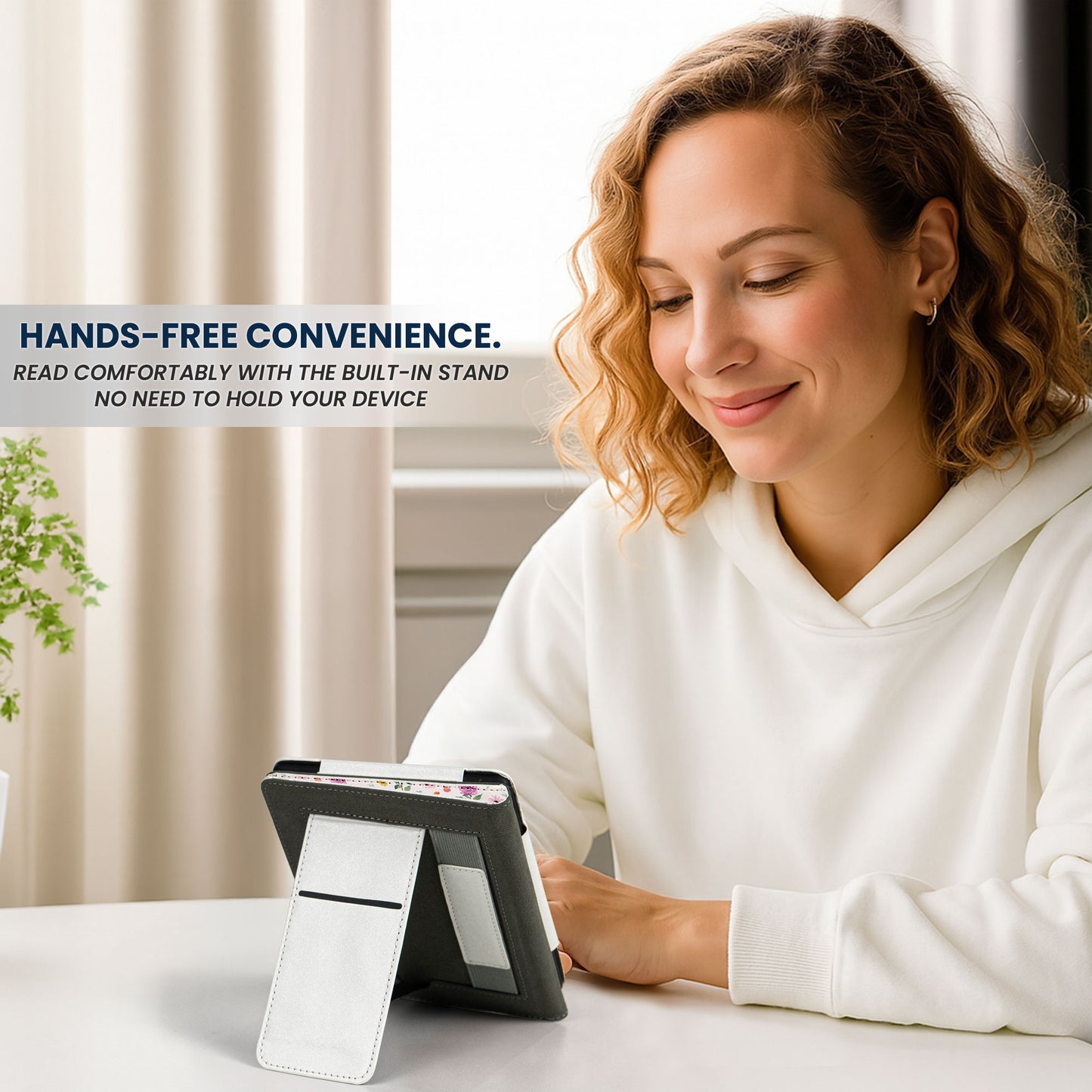 My Flower Birthday Custom Name - Personalized Kindle Paperwhite Case With Stand