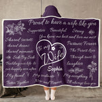 My Friend, My Soulmate, My Everything - Personalized Wearable Blanket Hoodie