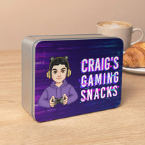 My Gaming Snacks - Personalized Cookie Tin Box