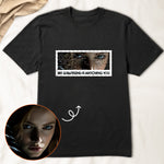 My Girlfriend Is Watching You - Personalized Photo Sequin Shirt