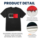 My Girlfriend Is Watching You - Personalized Photo Sequin Shirt