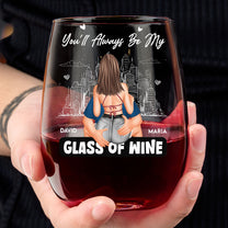 My Glass Of Wine - Personalized Stemless Wine Glass