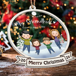 My Grandkids 2026 Ornament - Personalized Wood And Acrylic Ornament