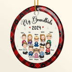 My Grandkids - 2026 Version - Personalized Ceramic Ornament