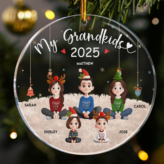 My Grandkids - 3D Style - Personalized Acrylic Ornament