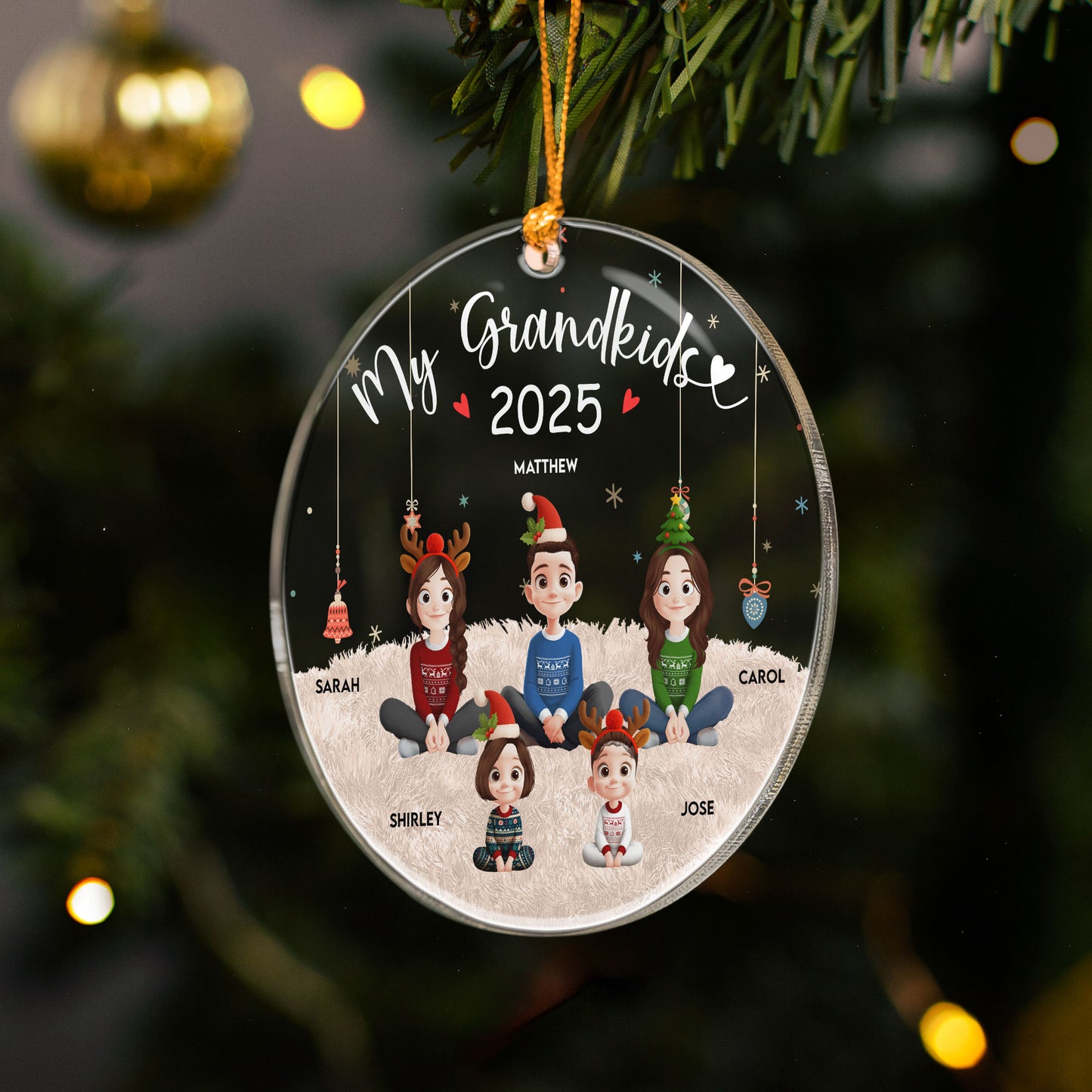 My Grandkids - 3D Style - Personalized Acrylic Ornament