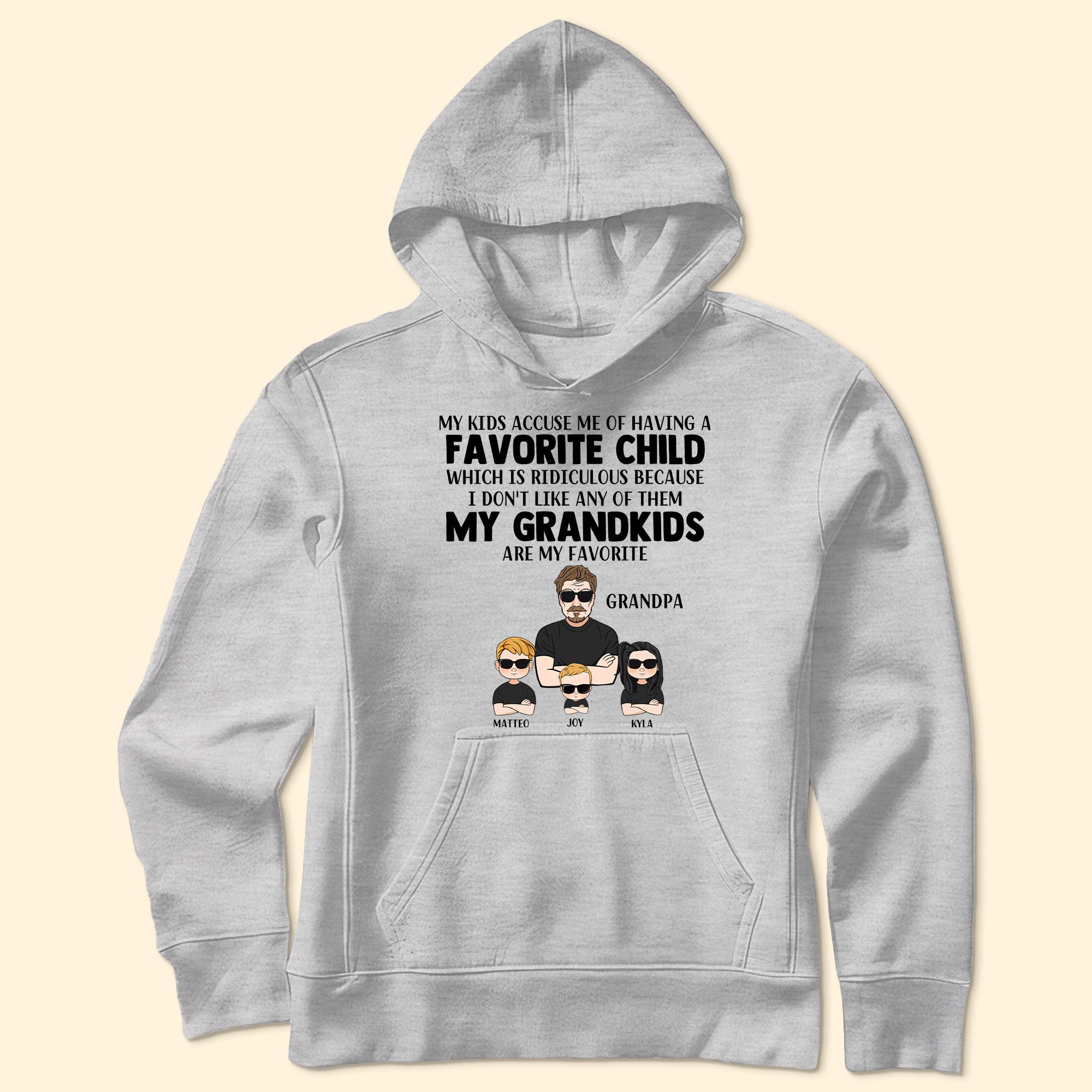 My Grandkids Are My Favorite - Personalized Shirt